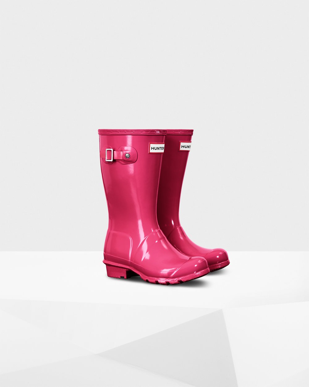 Botas de Lluvia Hunter Niños - Original Big Gloss - Rosas Claro - YAMDGTH-78